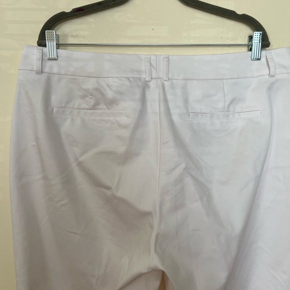 Dockers Ideal Fit Womens White Metro Capri Pants 16 Cotton Casual Stretchy Chic - Picture 9 of 16